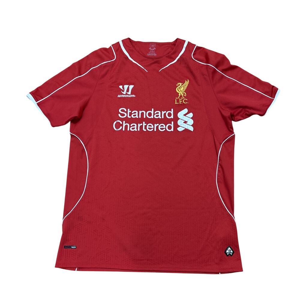 LIVERPOOL 2014 2015 HOME FOOTBALL SHIRT SOCCER JERSEY WARRIOR RED MEDIUM